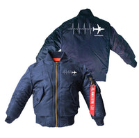 Thumbnail for Aviation Heartbeats Designed Children Bomber Jackets