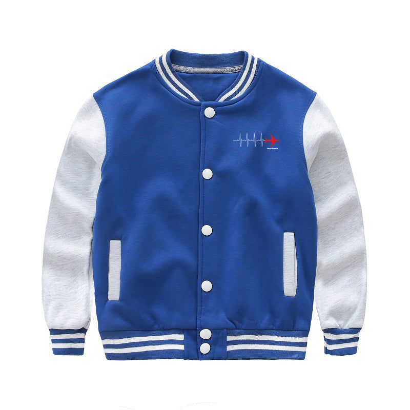 Aviation Heartbeats Designed "CHILDREN" Baseball Jackets