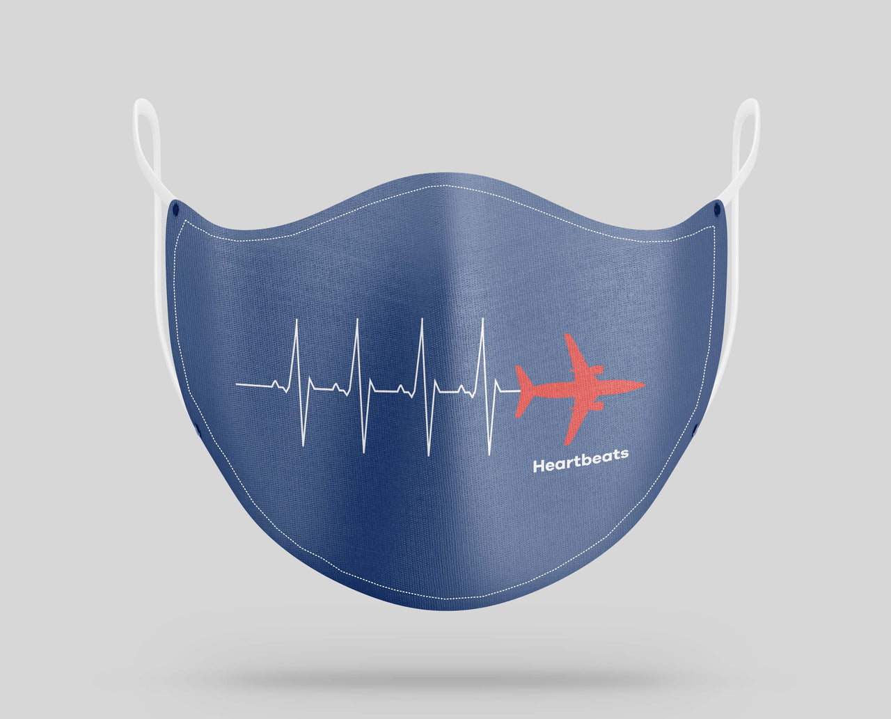 Aviation Heartbeats Designed Face Masks