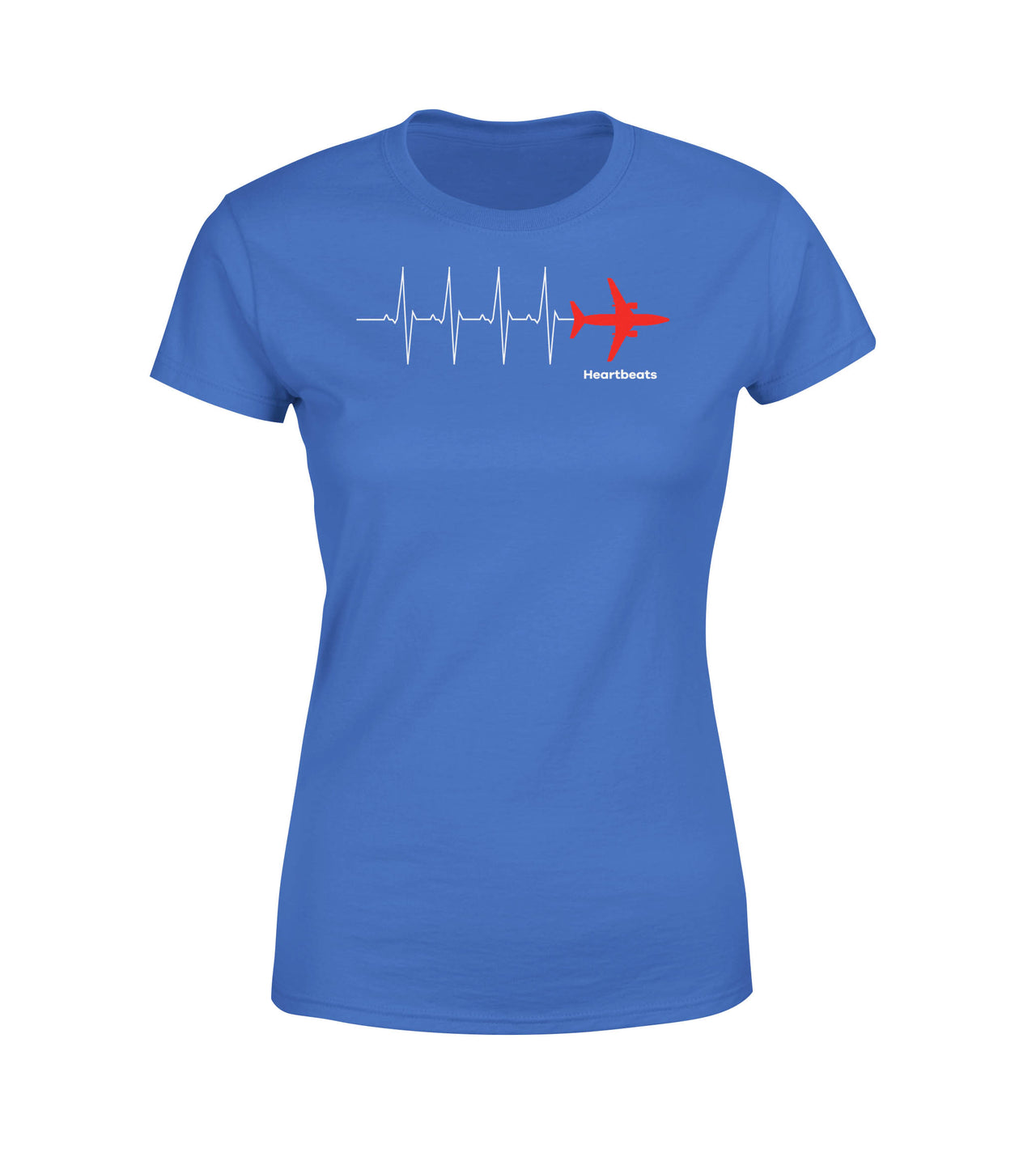 Aviation Heartbeats Designed Women T-Shirts