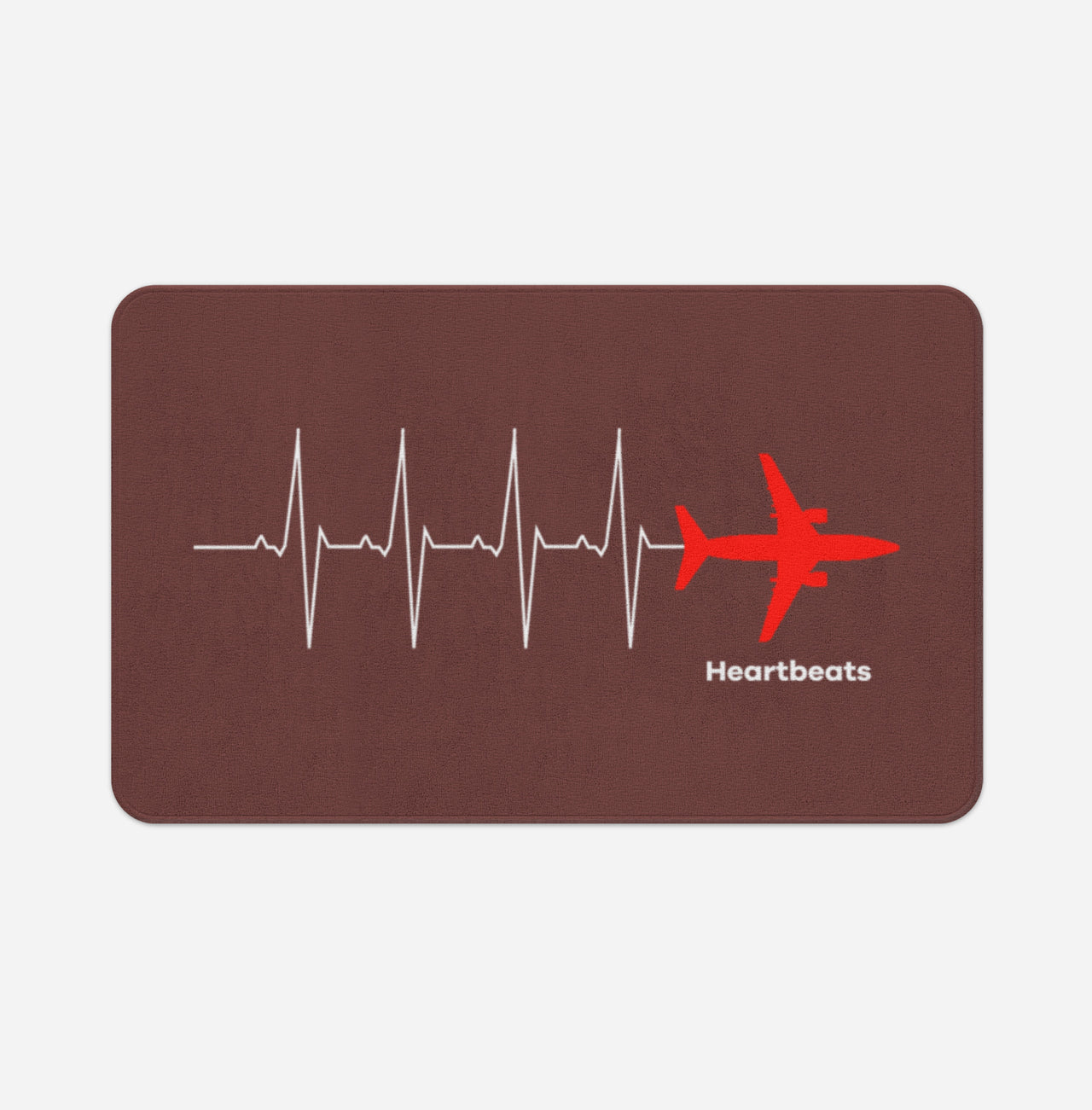 Aviation Heartbeats Designed Bath Mats