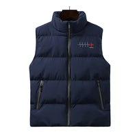 Thumbnail for Aviation Heartbeats Designed Puffy Vests