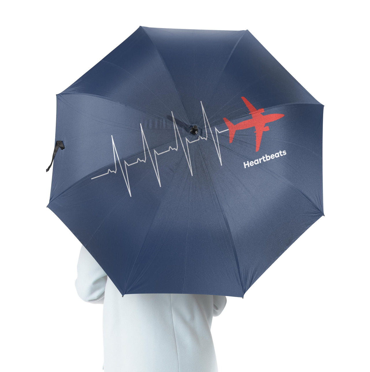 Aviation Heartbeats Designed Umbrella