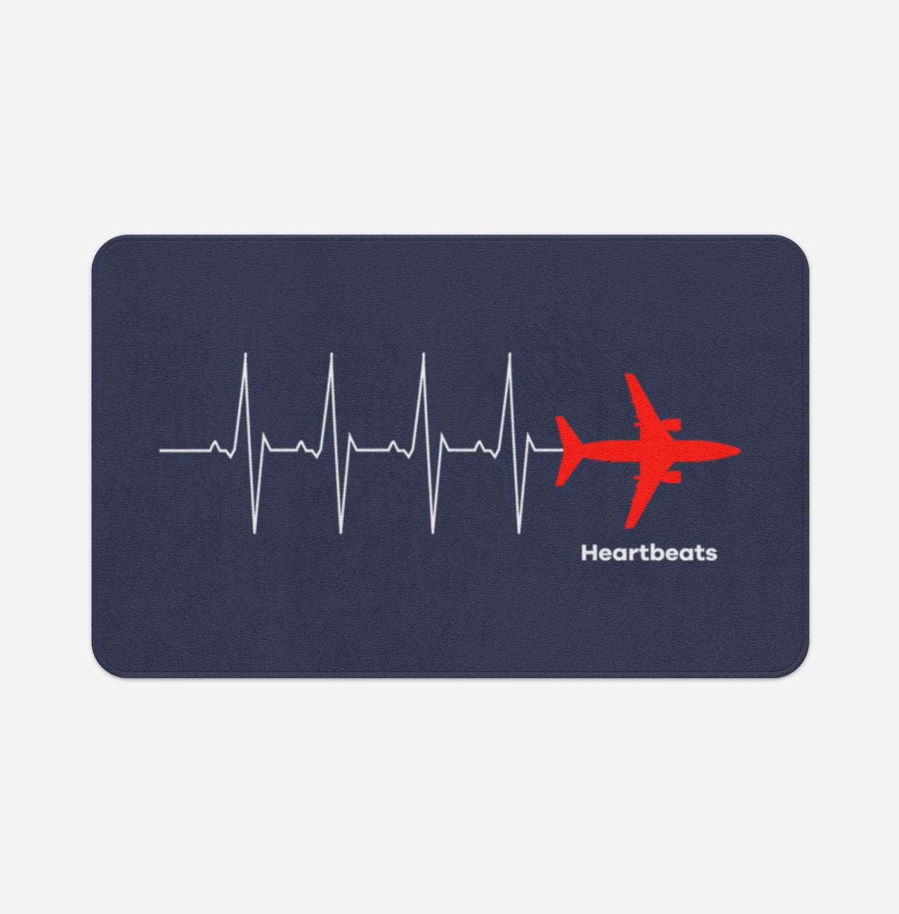 Aviation Heartbeats Designed Bath Mats