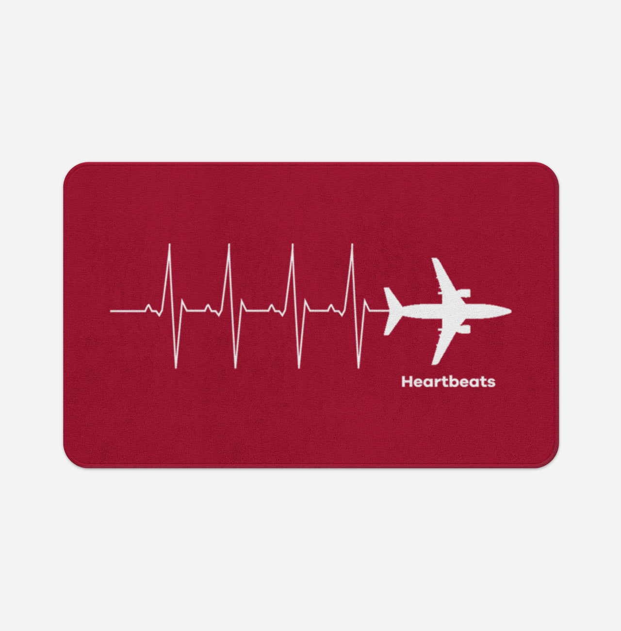 Aviation Heartbeats Designed Bath Mats