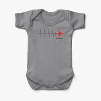 Thumbnail for Aviation Heartbeats Designed Baby Bodysuits