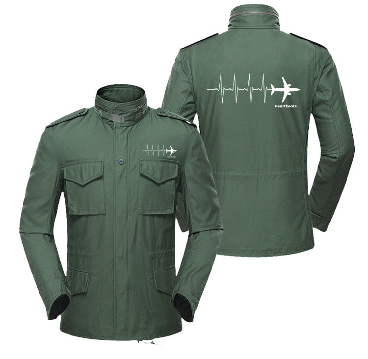 Aviation Heartbeats Designed Military Coats