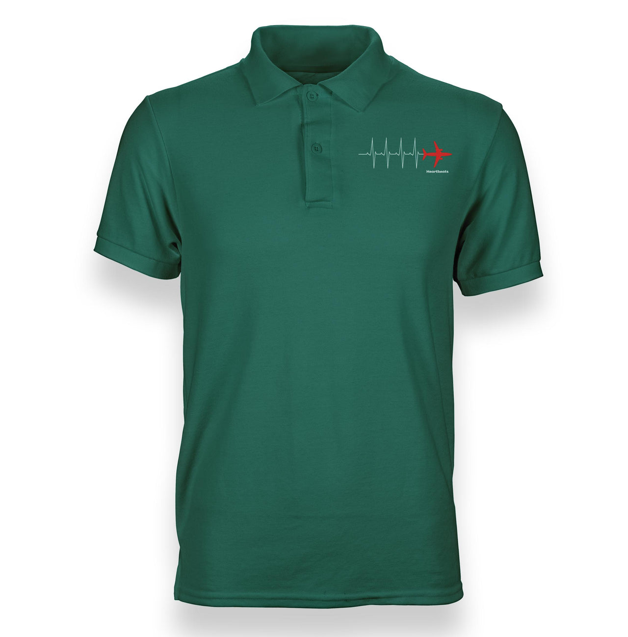 Aviation Heartbeats Designed Polo T-Shirts