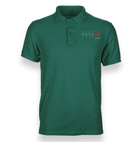 Thumbnail for Aviation Heartbeats Designed Polo T-Shirts