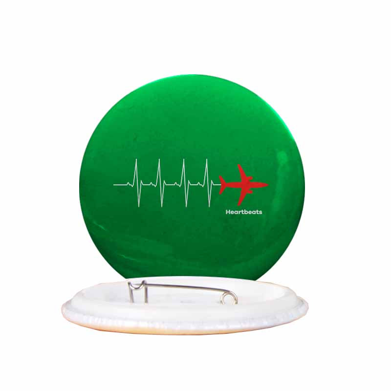 Aviation Heartbeats Designed Pins