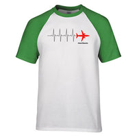 Thumbnail for Aviation Heartbeats Designed Raglan T-Shirts