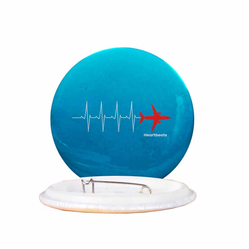 Aviation Heartbeats Designed Pins