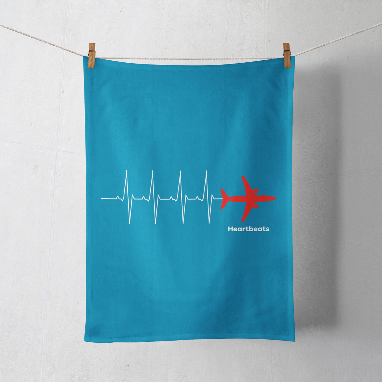 Aviation Heartbeats Designed Towels