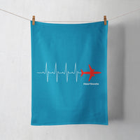 Thumbnail for Aviation Heartbeats Designed Towels