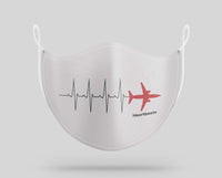 Thumbnail for Aviation Heartbeats Designed Face Masks