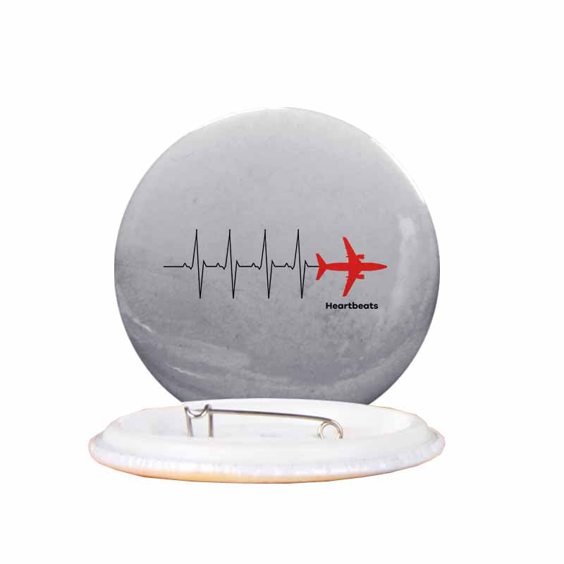 Aviation Heartbeats Designed Pins