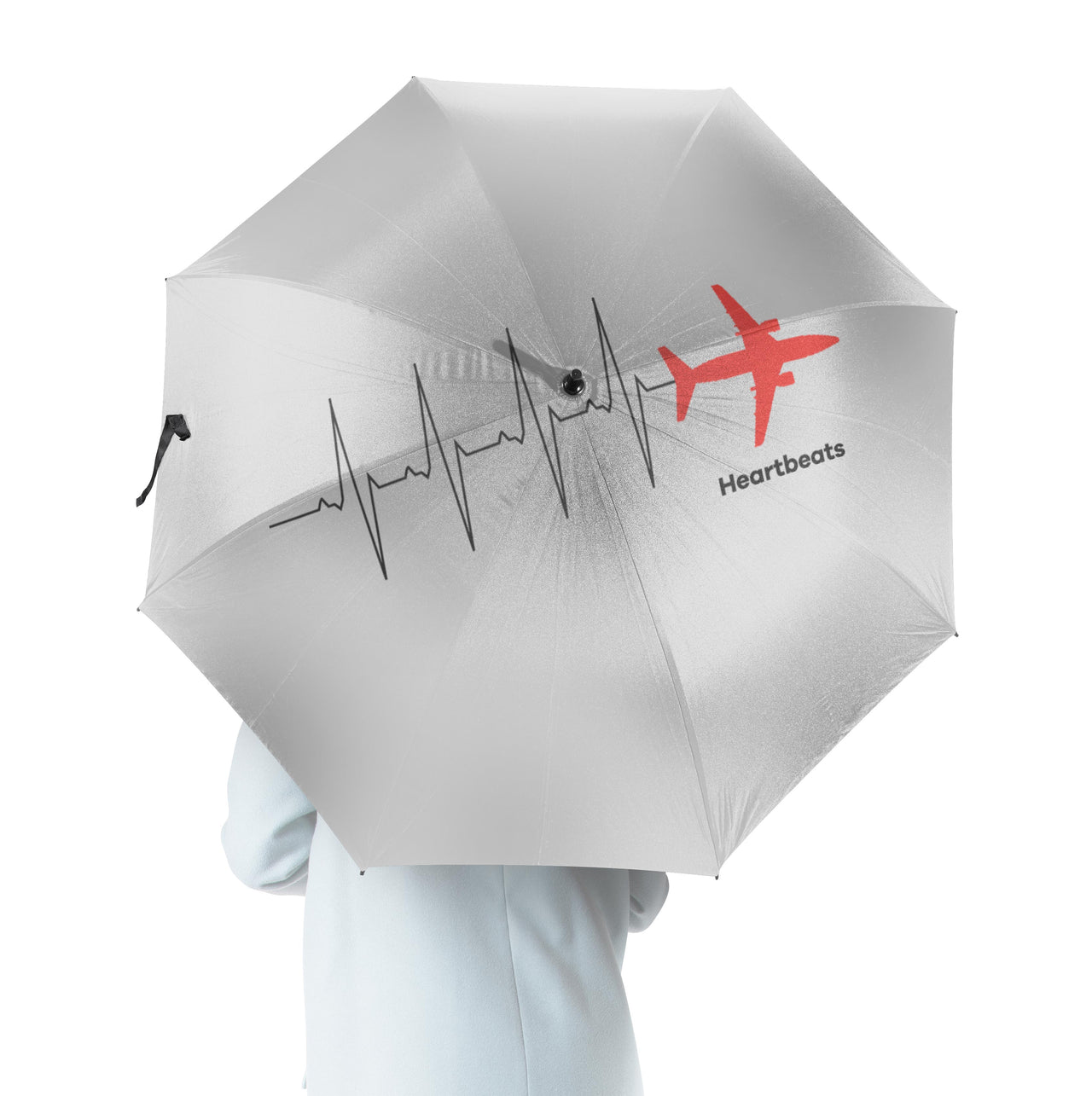 Aviation Heartbeats Designed Umbrella