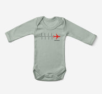 Thumbnail for Aviation Heartbeats Designed Baby Bodysuits