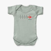 Thumbnail for Aviation Heartbeats Designed Baby Bodysuits