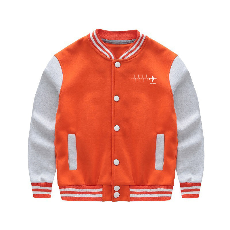 Aviation Heartbeats Designed "CHILDREN" Baseball Jackets