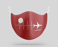 Thumbnail for Aviation Heartbeats Designed Face Masks
