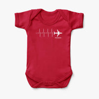 Thumbnail for Aviation Heartbeats Designed Baby Bodysuits