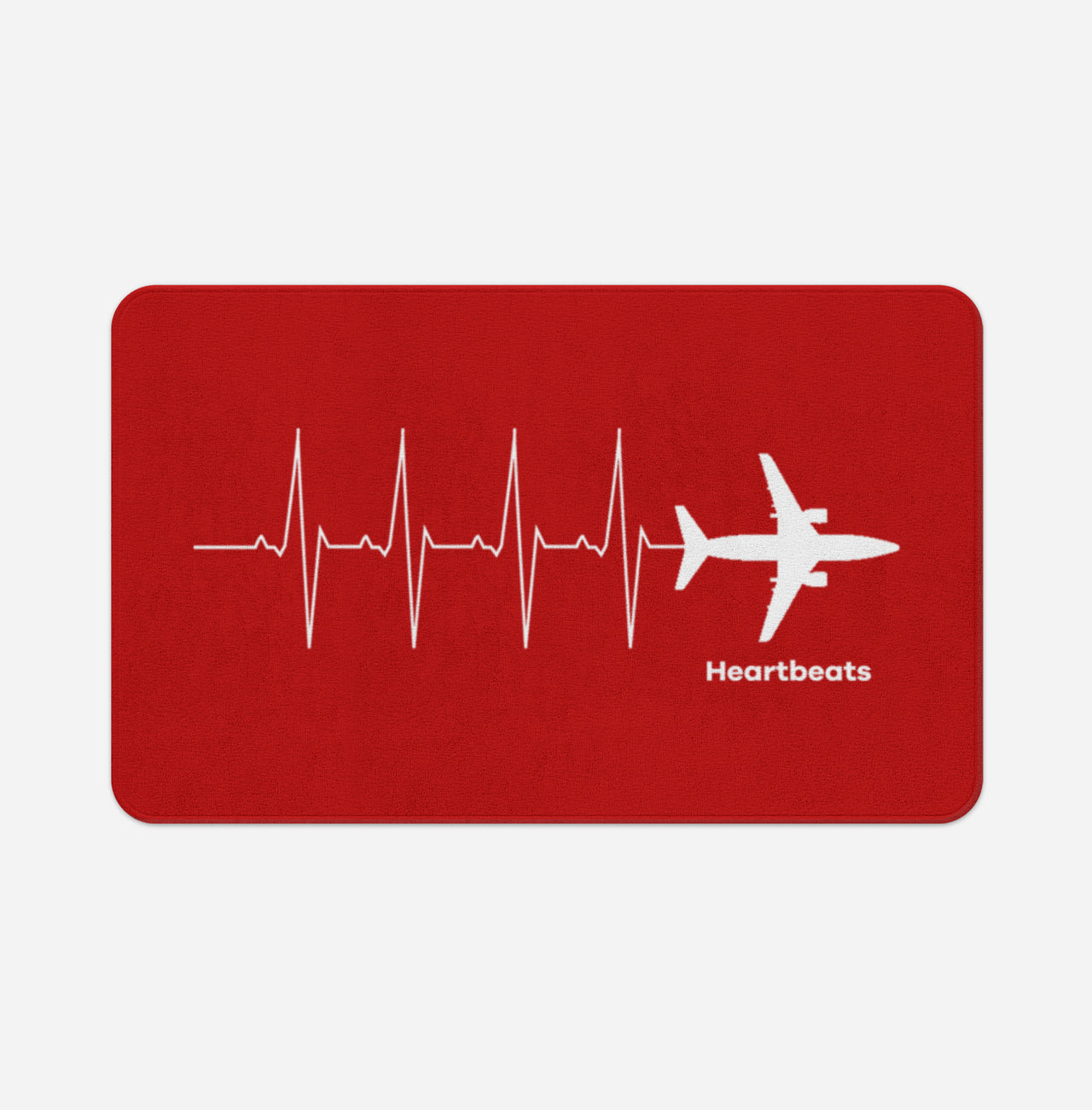 Aviation Heartbeats Designed Bath Mats