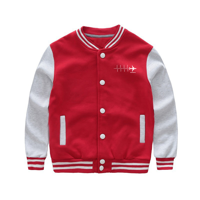 Aviation Heartbeats Designed "CHILDREN" Baseball Jackets