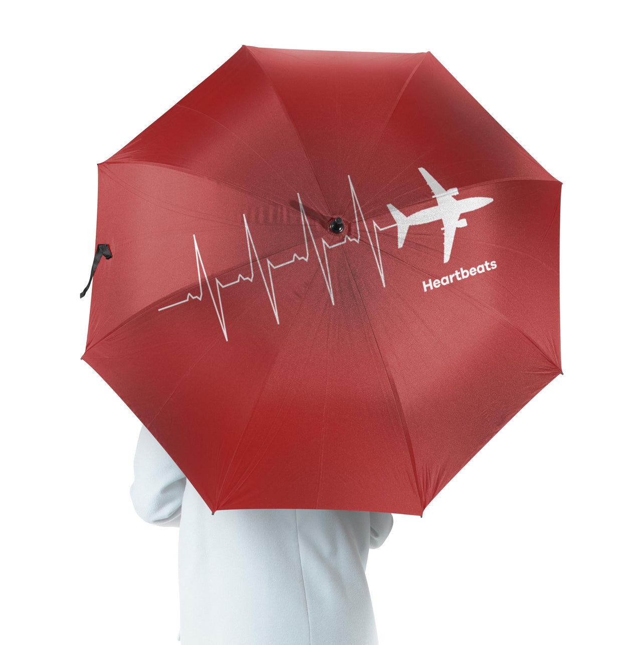 Aviation Heartbeats Designed Umbrella