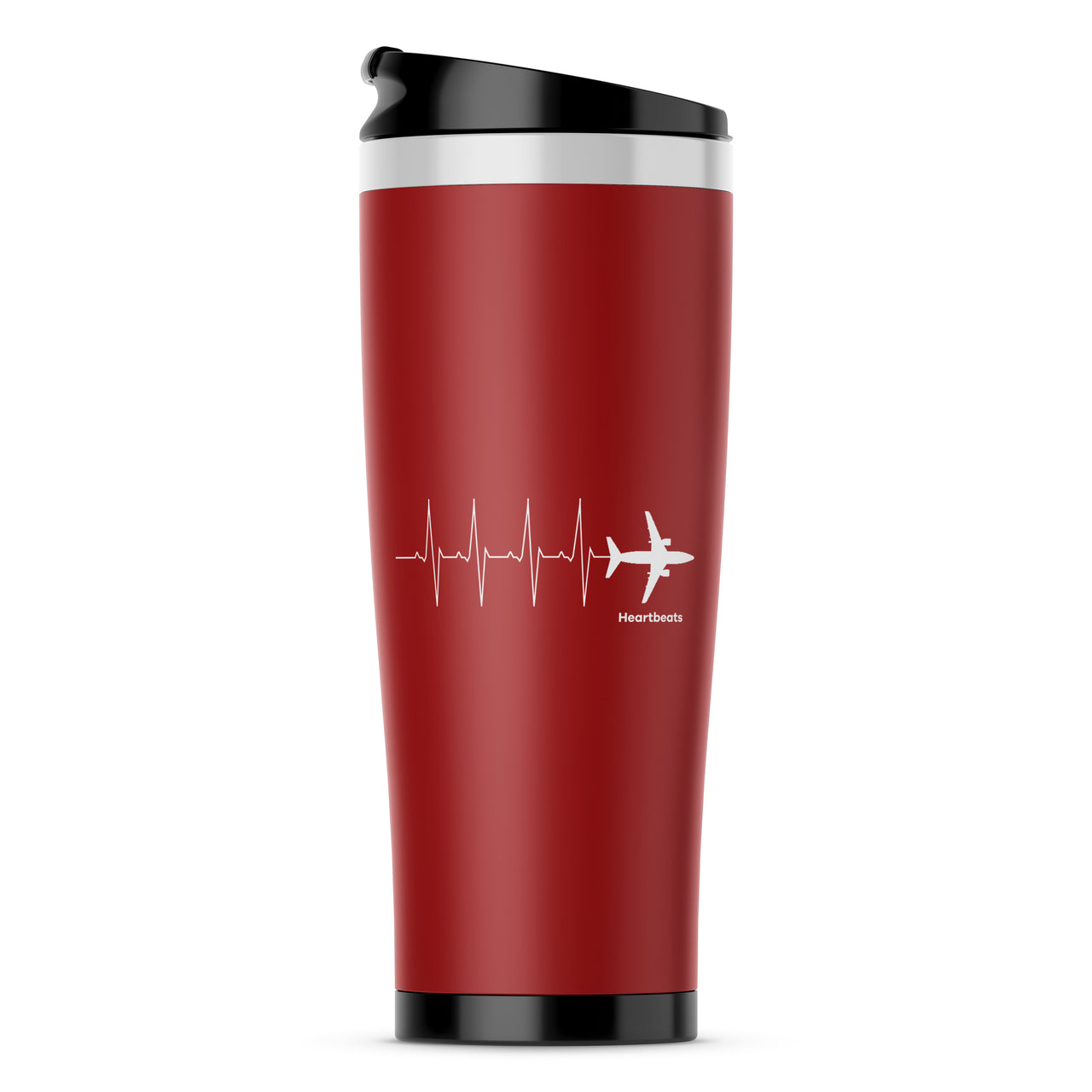 Aviation Heartbeats Designed Travel Mugs