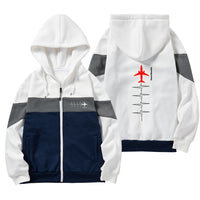 Thumbnail for Aviation Heartbeats Designed Colourful Zipped Hoodies