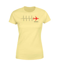 Thumbnail for Aviation Heartbeats Designed Women T-Shirts