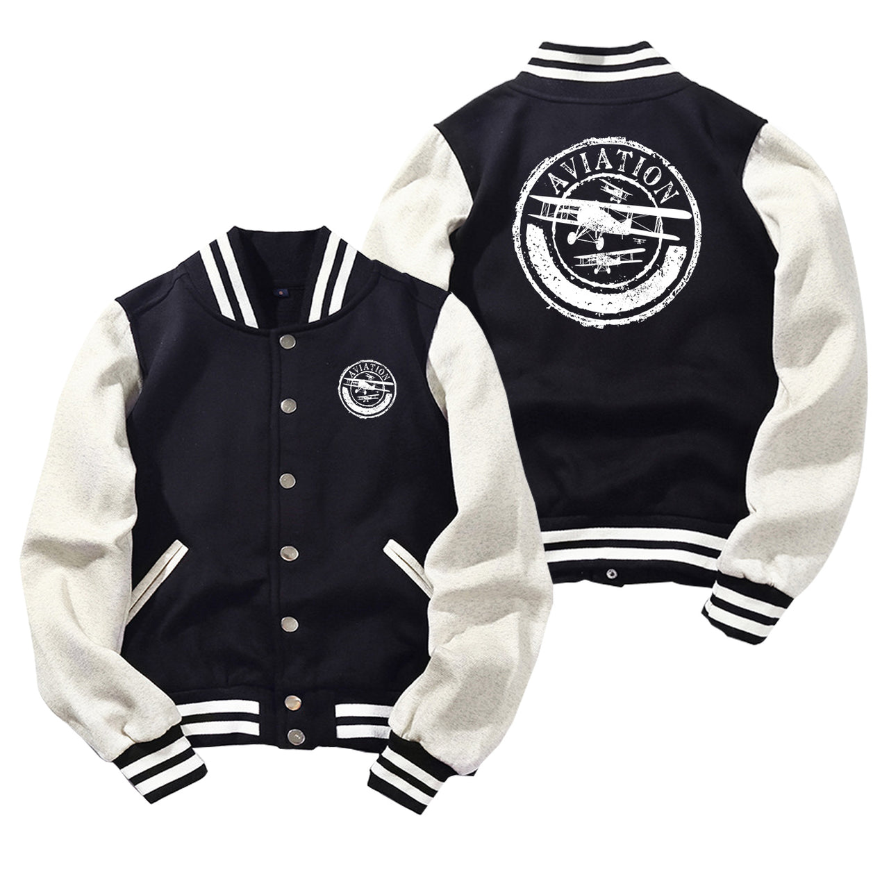 Aviation Lovers Designed Baseball Style Jackets