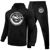 Thumbnail for Aviation Lovers Designed Hoodies & Sweatpants Set