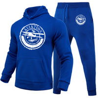 Thumbnail for Aviation Lovers Designed Hoodies & Sweatpants Set