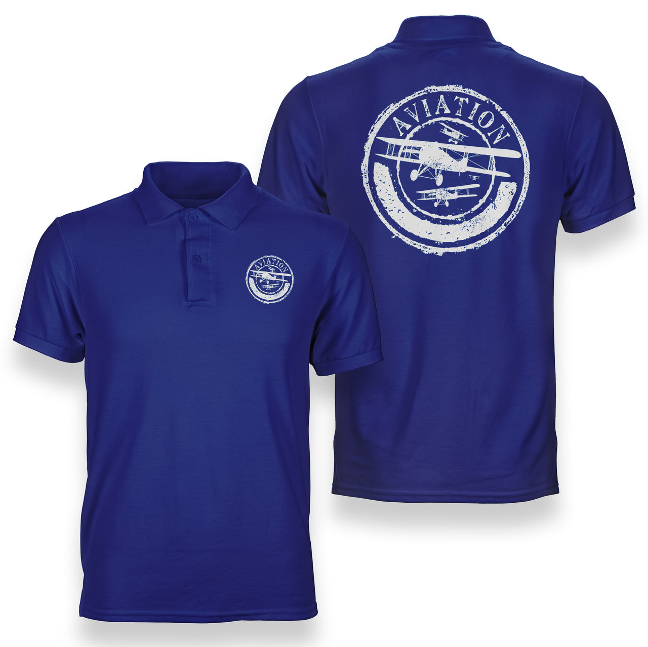 Aviation Lovers Designed Double Side Polo T-Shirts