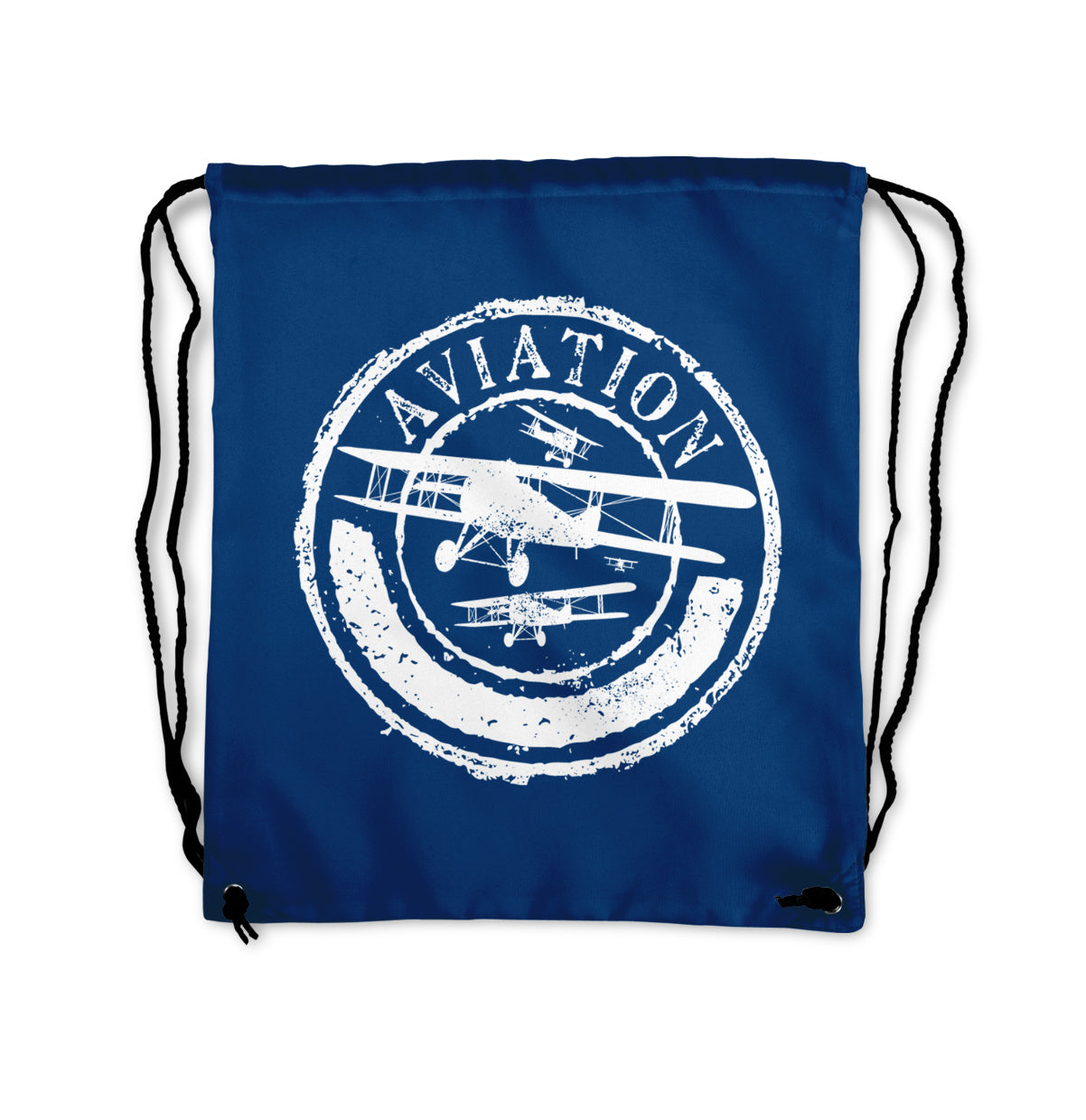 Aviation Lovers Designed Drawstring Bags