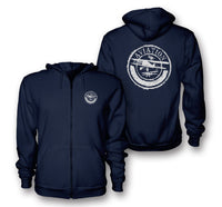 Thumbnail for Aviation Lovers Designed Zipped Hoodies