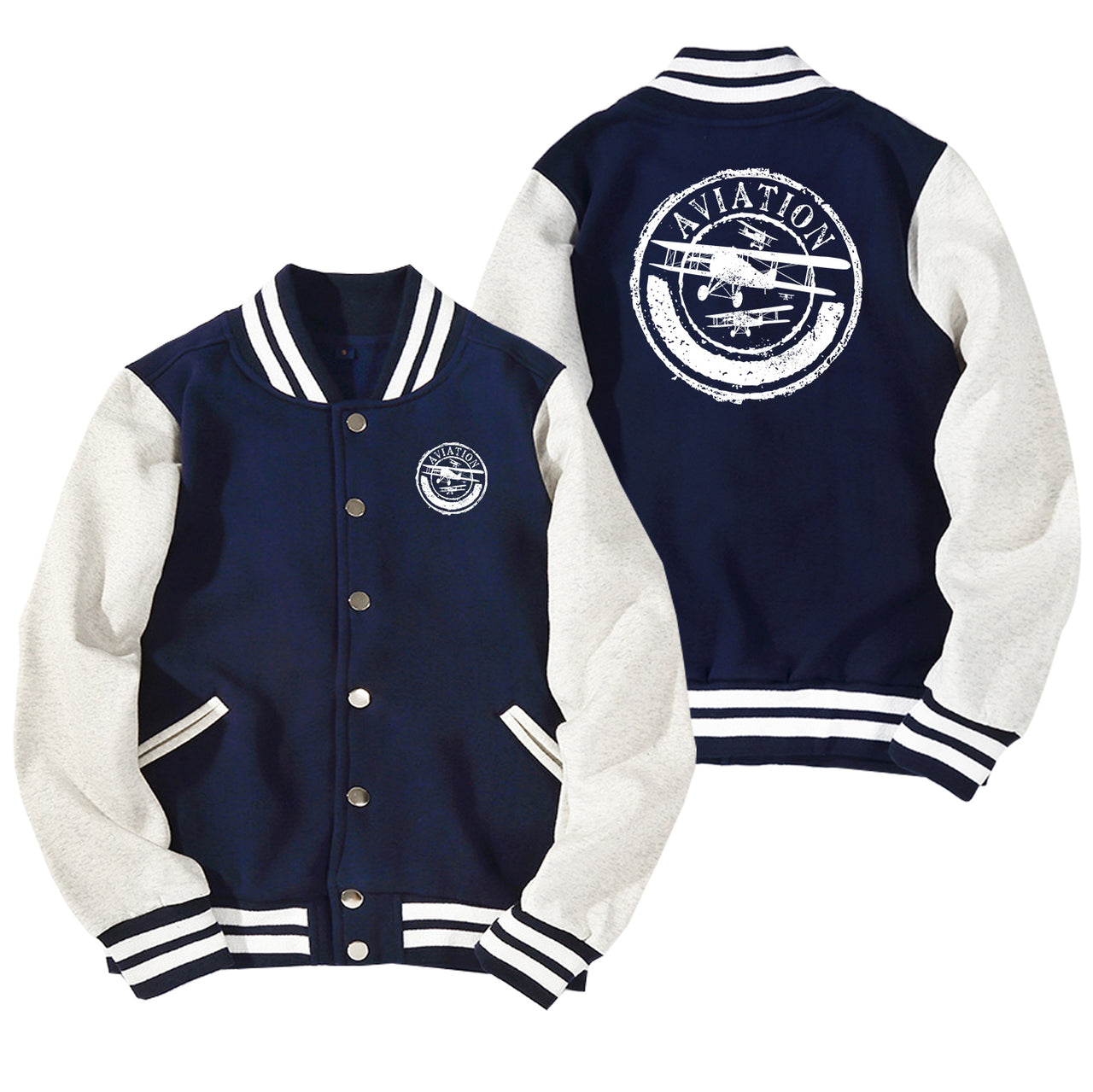 Aviation Lovers Designed Baseball Style Jackets