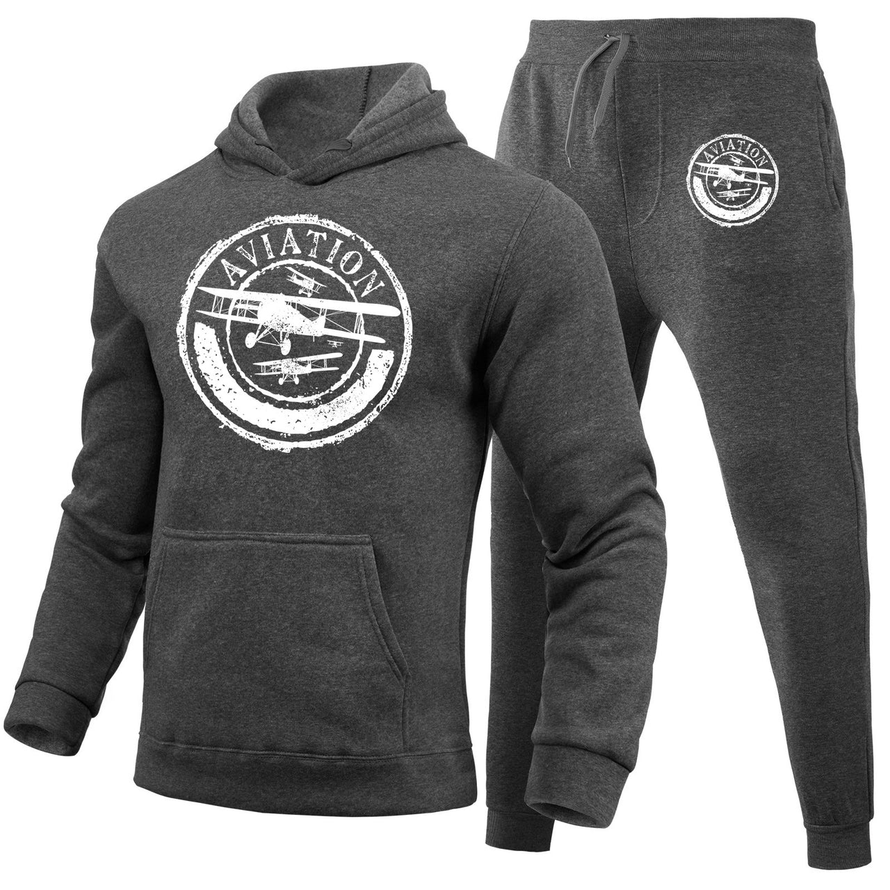 Aviation Lovers Designed Hoodies & Sweatpants Set