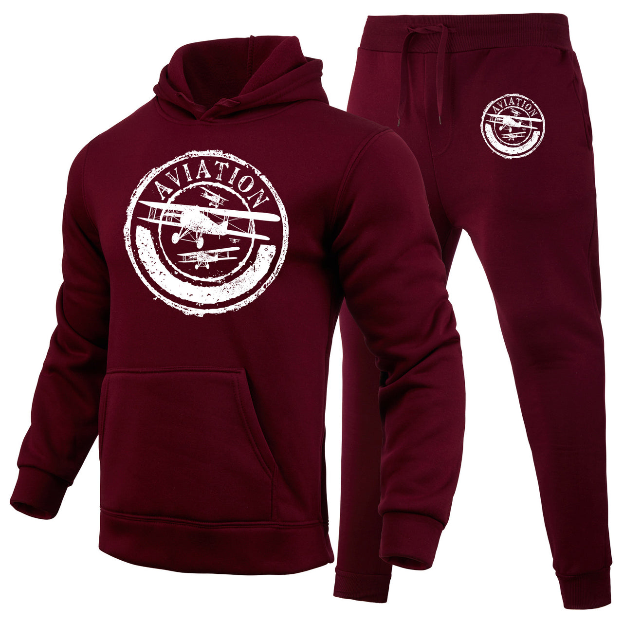 Aviation Lovers Designed Hoodies & Sweatpants Set
