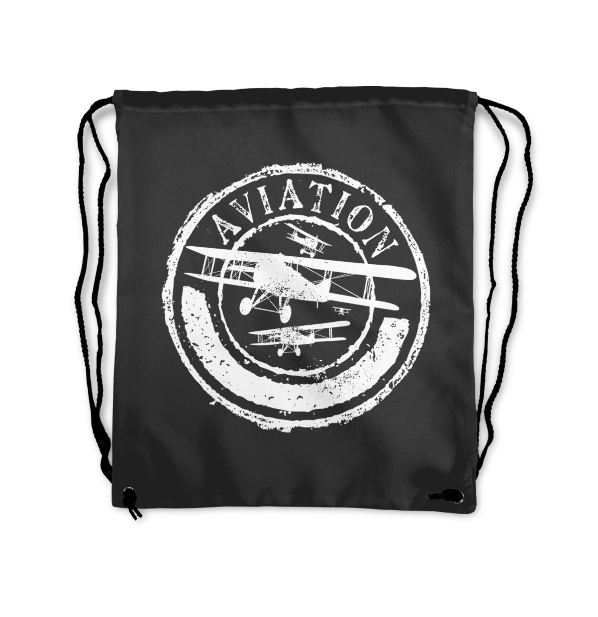 Aviation Lovers Designed Drawstring Bags