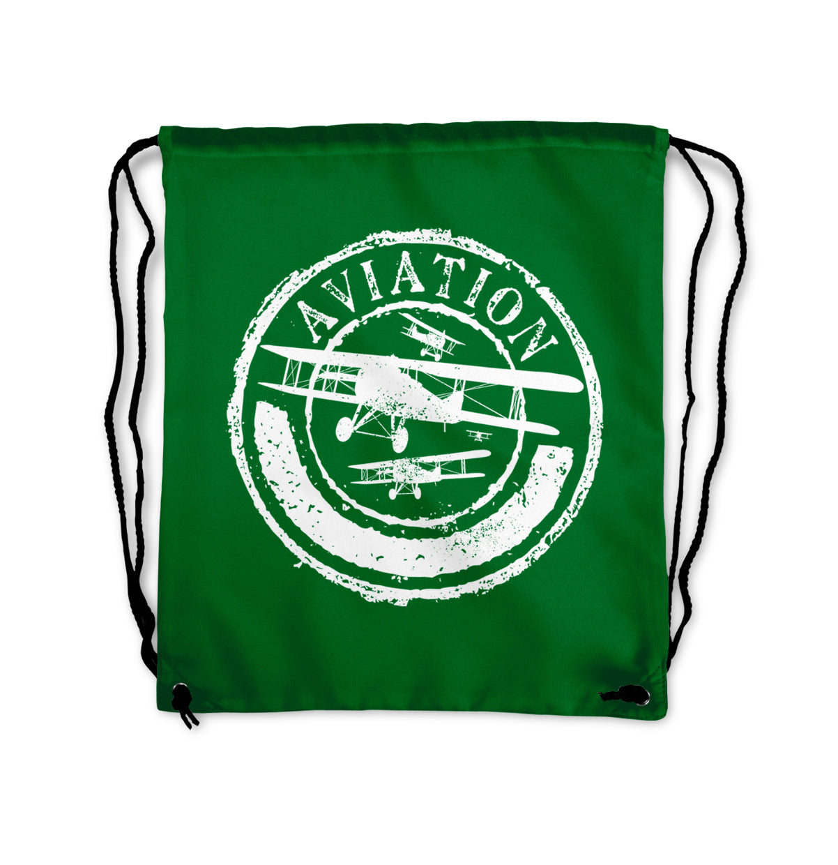 Aviation Lovers Designed Drawstring Bags