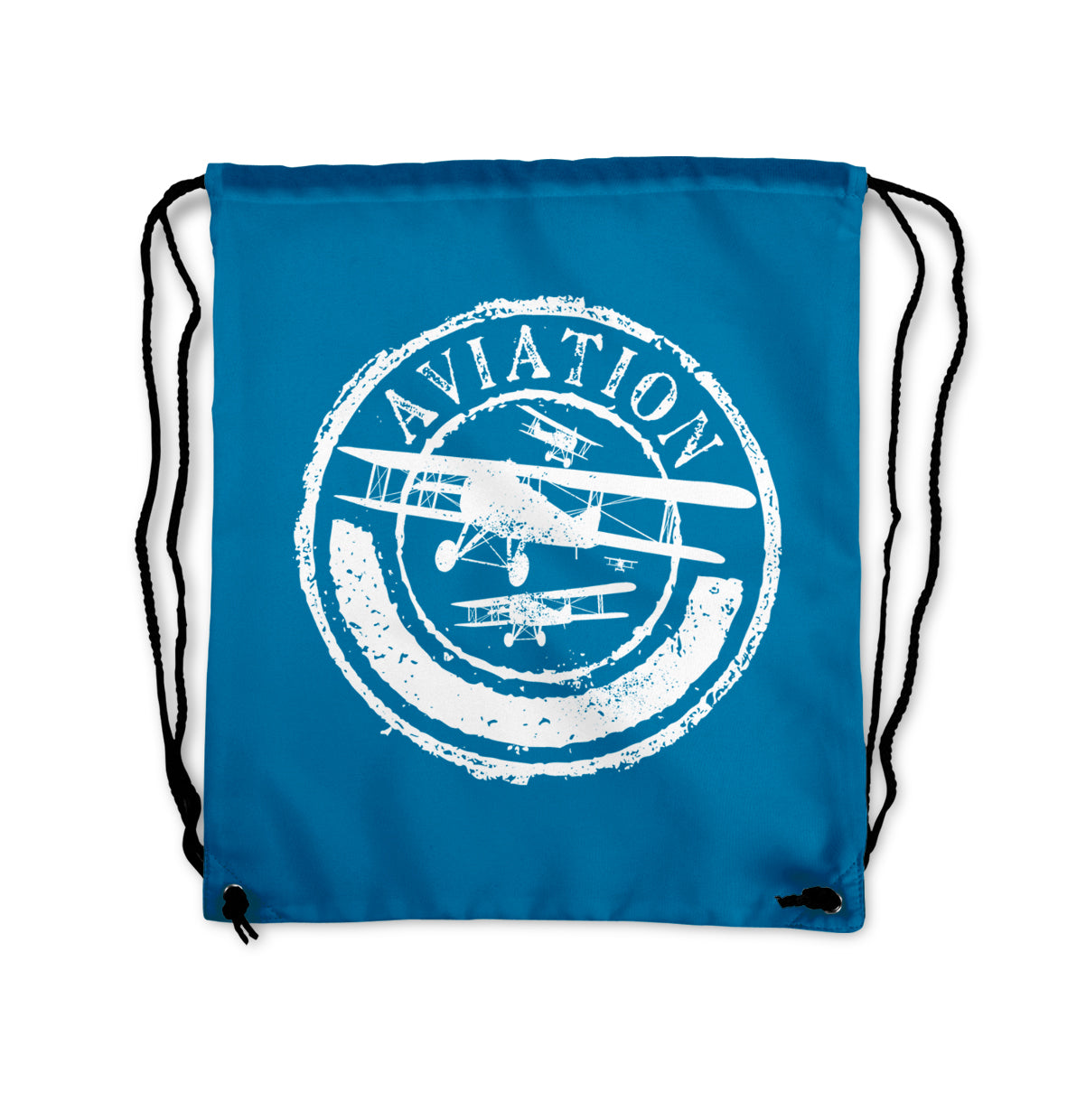 Aviation Lovers Designed Drawstring Bags