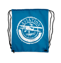 Thumbnail for Aviation Lovers Designed Drawstring Bags
