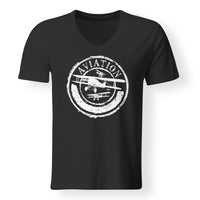 Thumbnail for Aviation Lovers Designed V-Neck T-Shirts