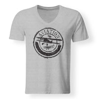 Thumbnail for Aviation Lovers Designed V-Neck T-Shirts