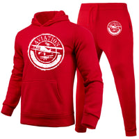Thumbnail for Aviation Lovers Designed Hoodies & Sweatpants Set