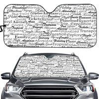 Thumbnail for Aviation Lovers Texts Designed Car Sun Shade