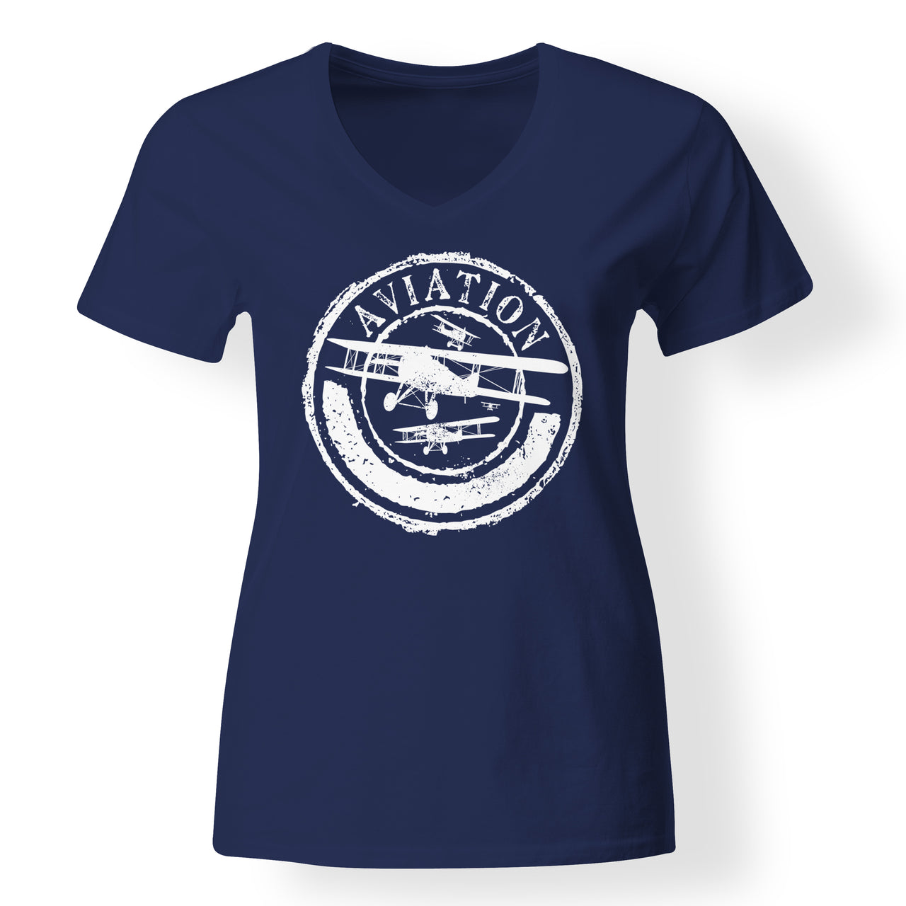 Aviation Lovers Designed V-Neck T-Shirts